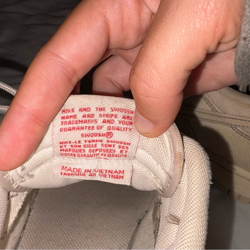 Nike Cream and Red Dunks Sneakers - Picture 5 of 5